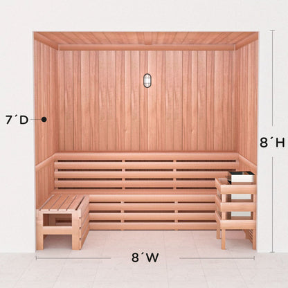 Precut Home Sauna Kit - by Scandia -  2 to 10 Person
