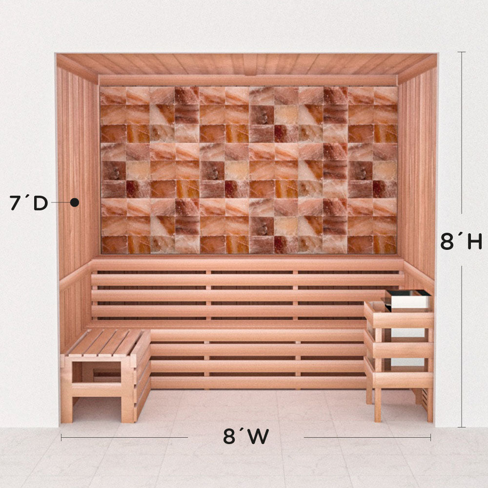 Precut Home Sauna Kit - Himalayan Salt Sauna - No Lighting