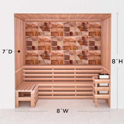 Precut Home Sauna Kit - Himalayan Salt Sauna - No Lighting