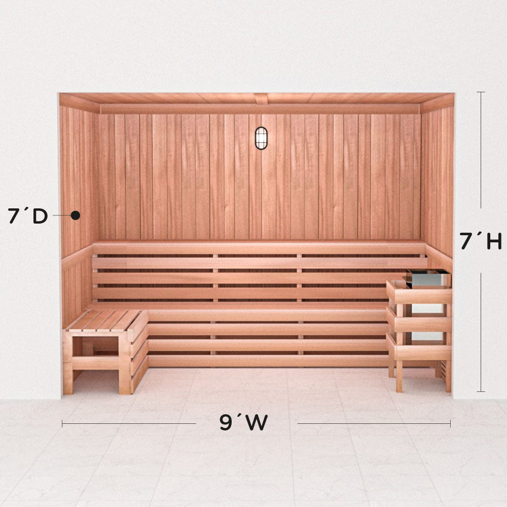 Precut Home Sauna Kit - by Scandia -  2 to 10 Person