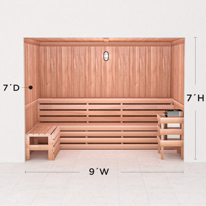 Precut Home Sauna Kit - by Scandia -  2 to 10 Person