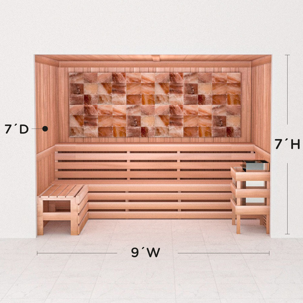 Precut Home Sauna Kit - Himalayan Salt Sauna - No Lighting
