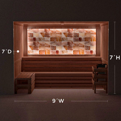 Himalayan Salt Home Sauna Kit Perimeter Lighting