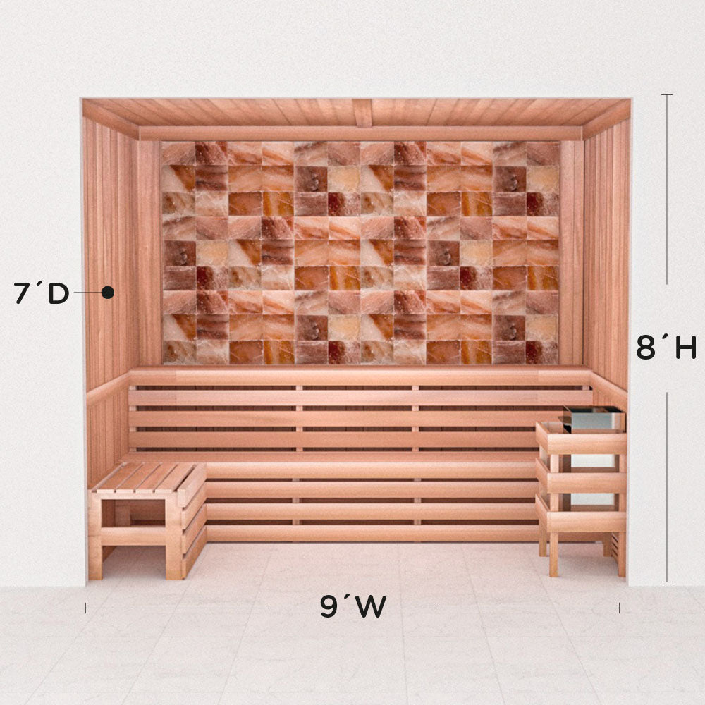 Precut Home Sauna Kit - Himalayan Salt Sauna - No Lighting