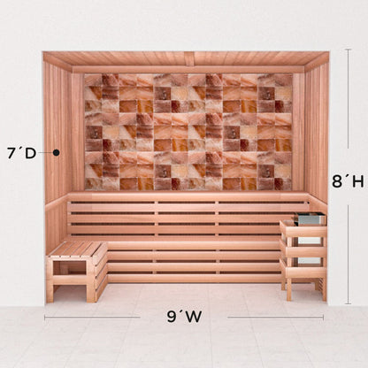 Precut Home Sauna Kit - Himalayan Salt Sauna - No Lighting