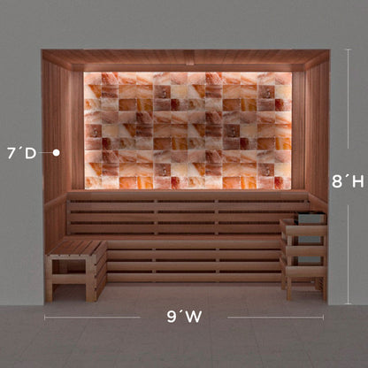 Himalayan Salt Home Sauna Kit Perimeter Lighting