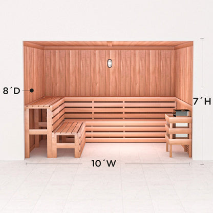 Precut Home Sauna Kit - by Scandia -  2 to 10 Person