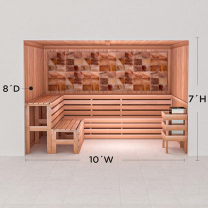 Precut Home Sauna Kit - Himalayan Salt Sauna - No Lighting