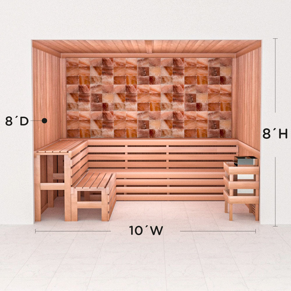 Precut Home Sauna Kit - Himalayan Salt Sauna - No Lighting