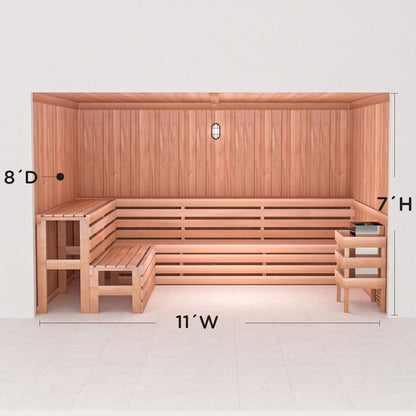 Precut Home Sauna Kit - by Scandia -  2 to 10 Person
