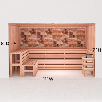 Precut Home Sauna Kit - Himalayan Salt Sauna - No Lighting