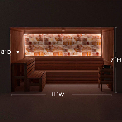 Himalayan Salt Home Sauna Kit Perimeter Lighting