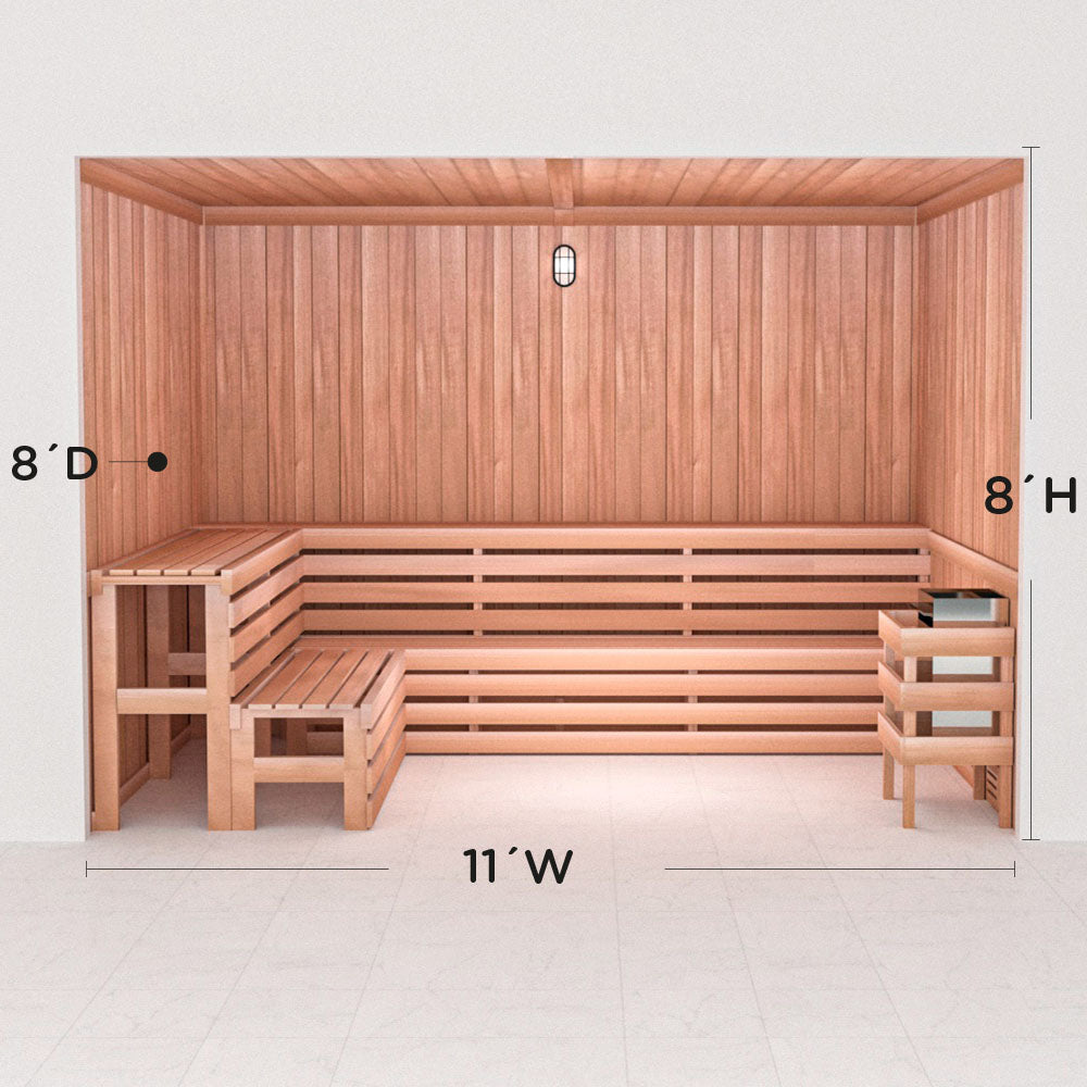 Precut Home Sauna Kit - by Scandia -  2 to 10 Person