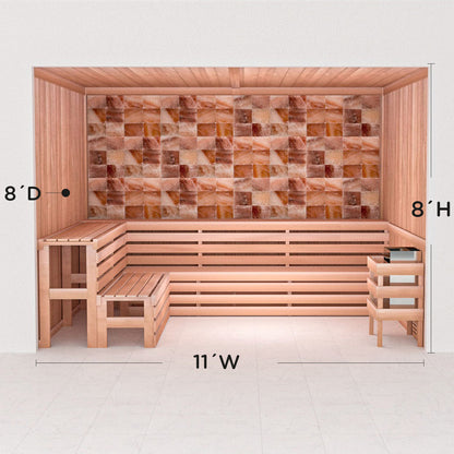 Precut Home Sauna Kit - Himalayan Salt Sauna - No Lighting