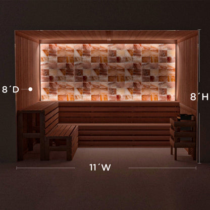 Himalayan Salt Home Sauna Kit Perimeter Lighting