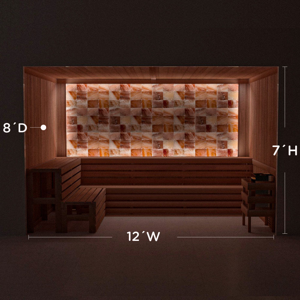 Himalayan Salt Home Sauna Kit Perimeter Lighting
