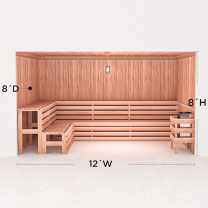 Precut Home Sauna Kit - by Scandia -  2 to 10 Person