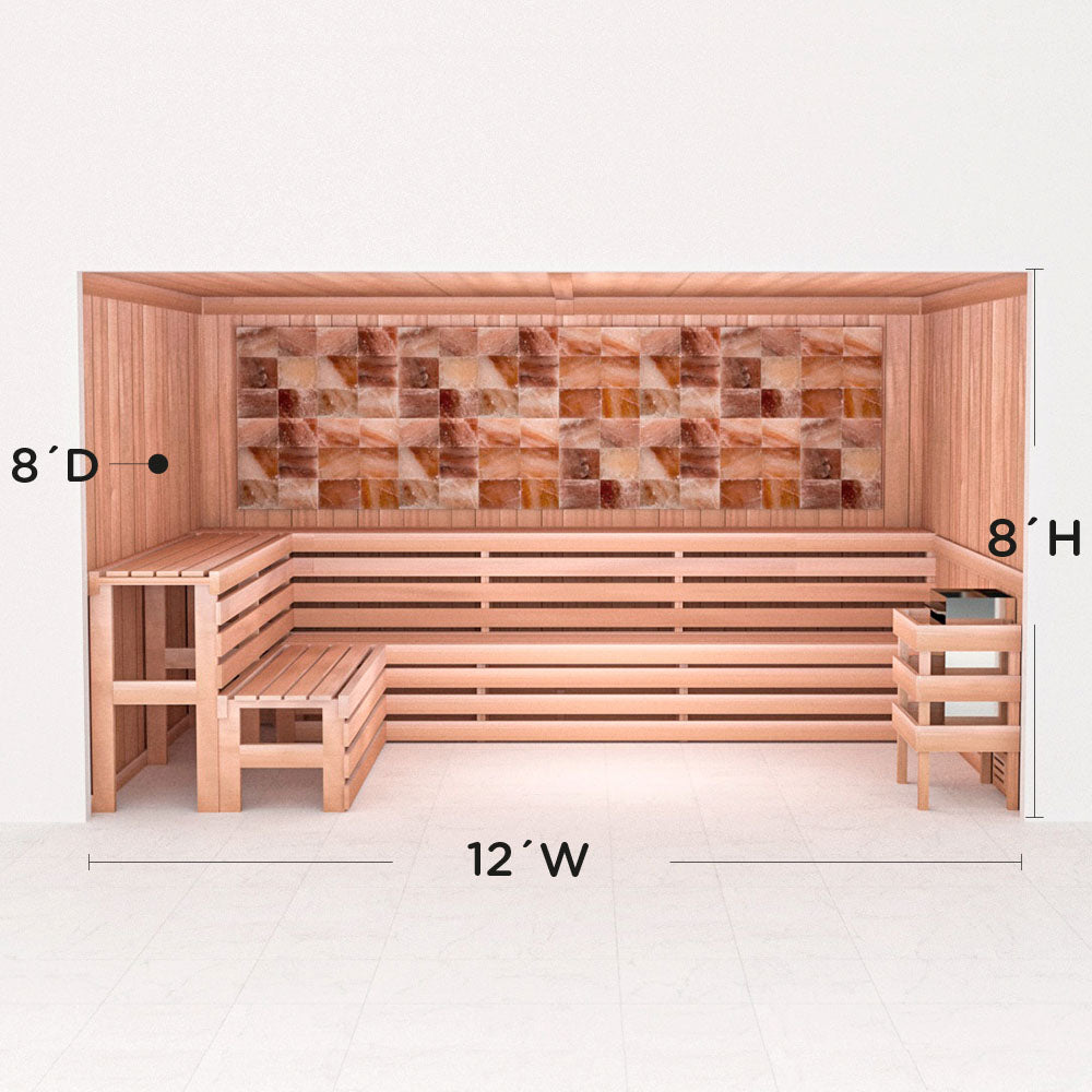 Precut Home Sauna Kit - Himalayan Salt Sauna - No Lighting