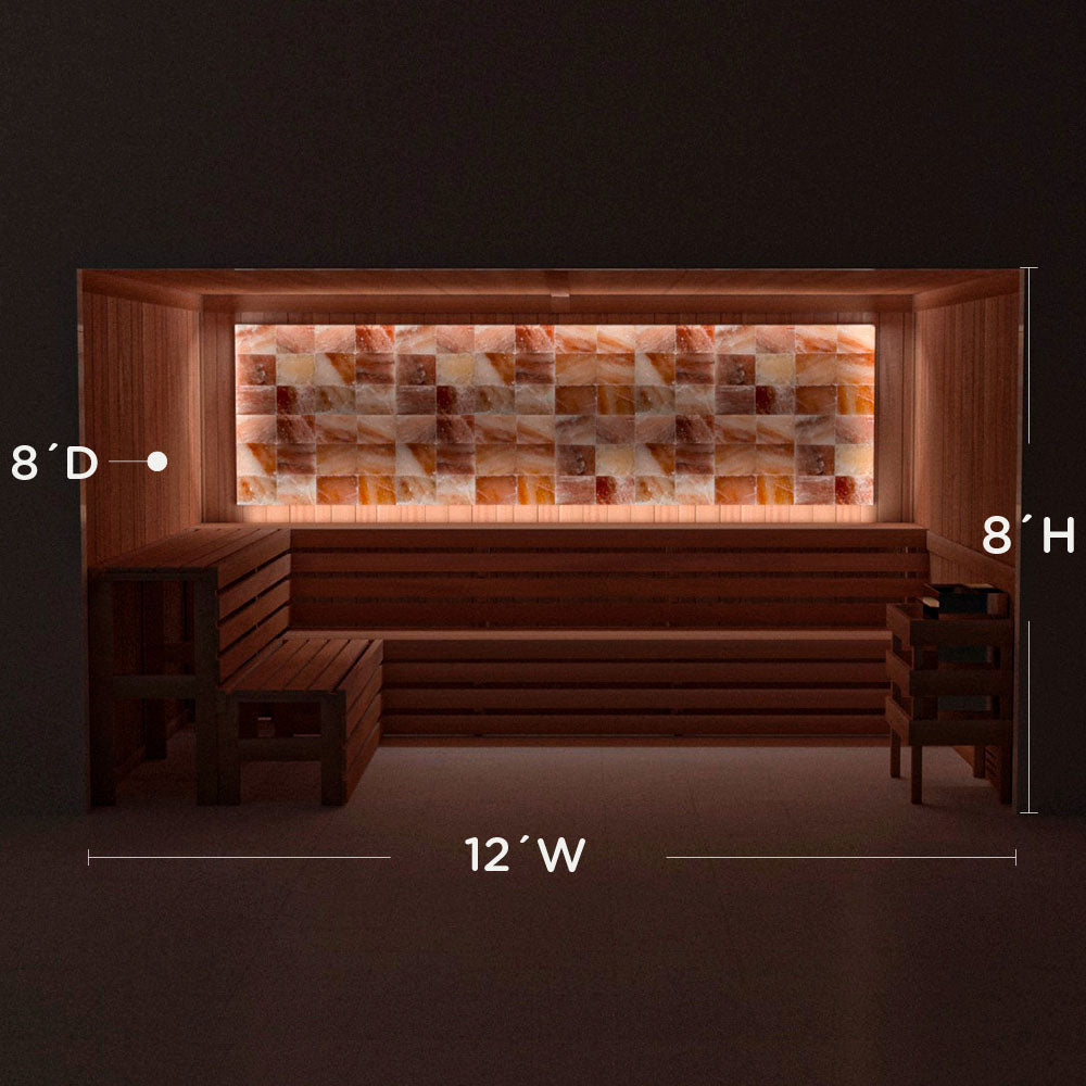 Himalayan Salt Home Sauna Kit Perimeter Lighting