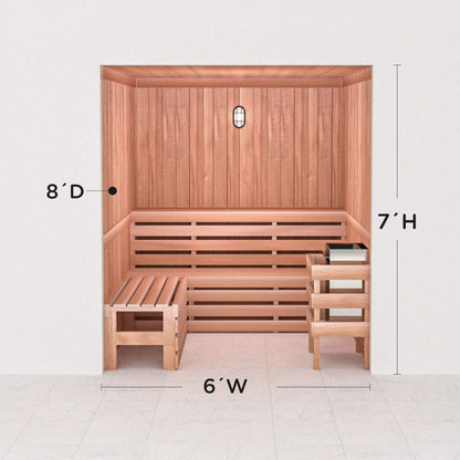 Precut Home Sauna Kit - by Scandia -  2 to 10 Person