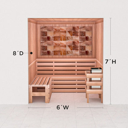 Precut Home Sauna Kit - Himalayan Salt Sauna - No Lighting
