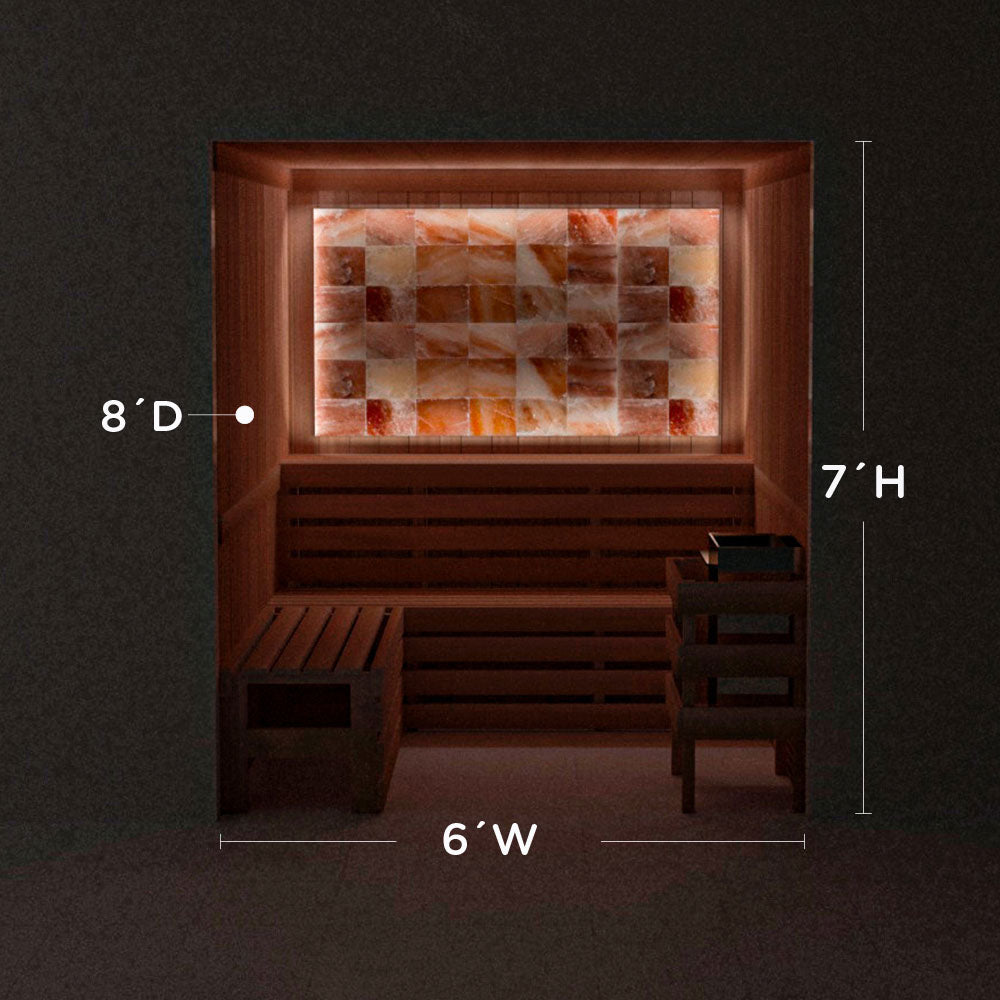 Himalayan Salt Home Sauna Kit Perimeter Lighting