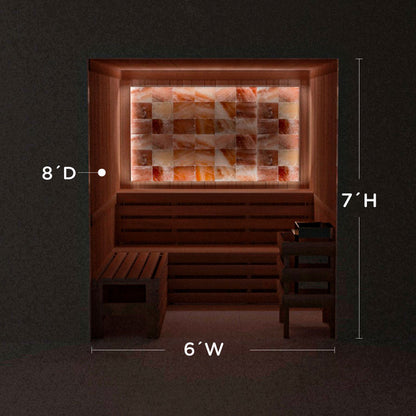Himalayan Salt Home Sauna Kit Perimeter Lighting
