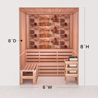 Precut Home Sauna Kit - Himalayan Salt Sauna - No Lighting