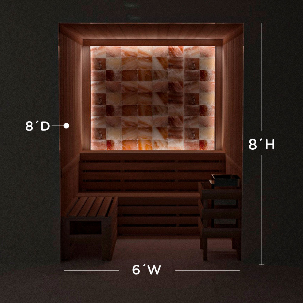 Himalayan Salt Home Sauna Kit Perimeter Lighting