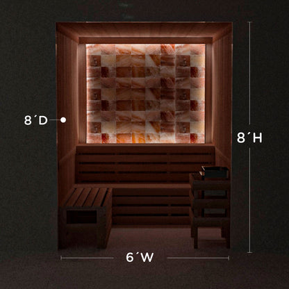 Himalayan Salt Home Sauna Kit Perimeter Lighting