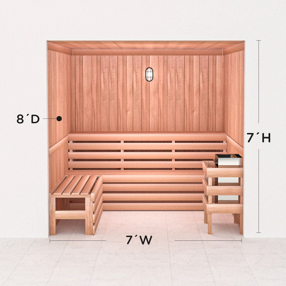Precut Home Sauna Kit - by Scandia -  2 to 10 Person
