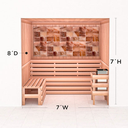 Precut Home Sauna Kit - Himalayan Salt Sauna - No Lighting