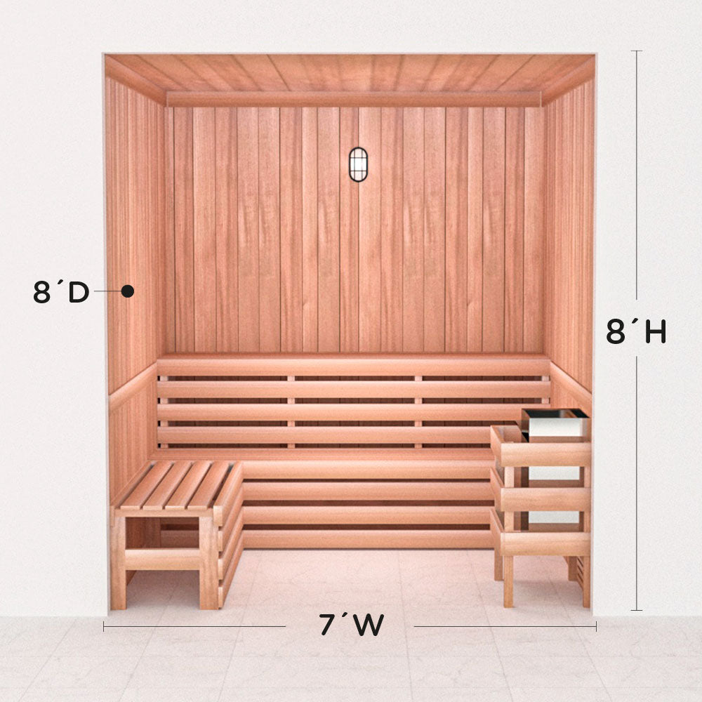 Precut Home Sauna Kit - by Scandia -  2 to 10 Person