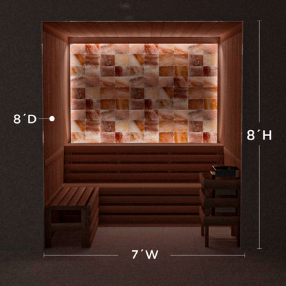 Himalayan Salt Home Sauna Kit Perimeter Lighting