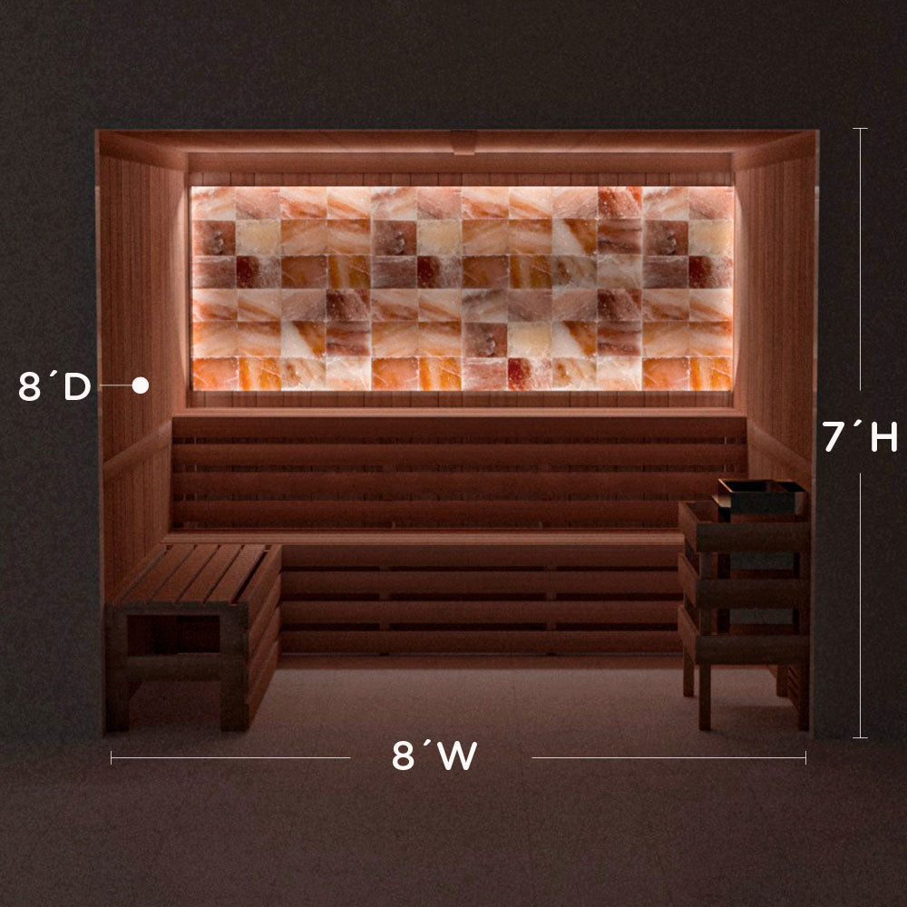 Himalayan Salt Home Sauna Kit Perimeter Lighting