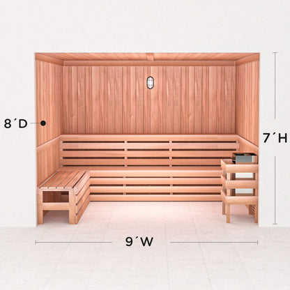 Precut Home Sauna Kit - by Scandia -  2 to 10 Person