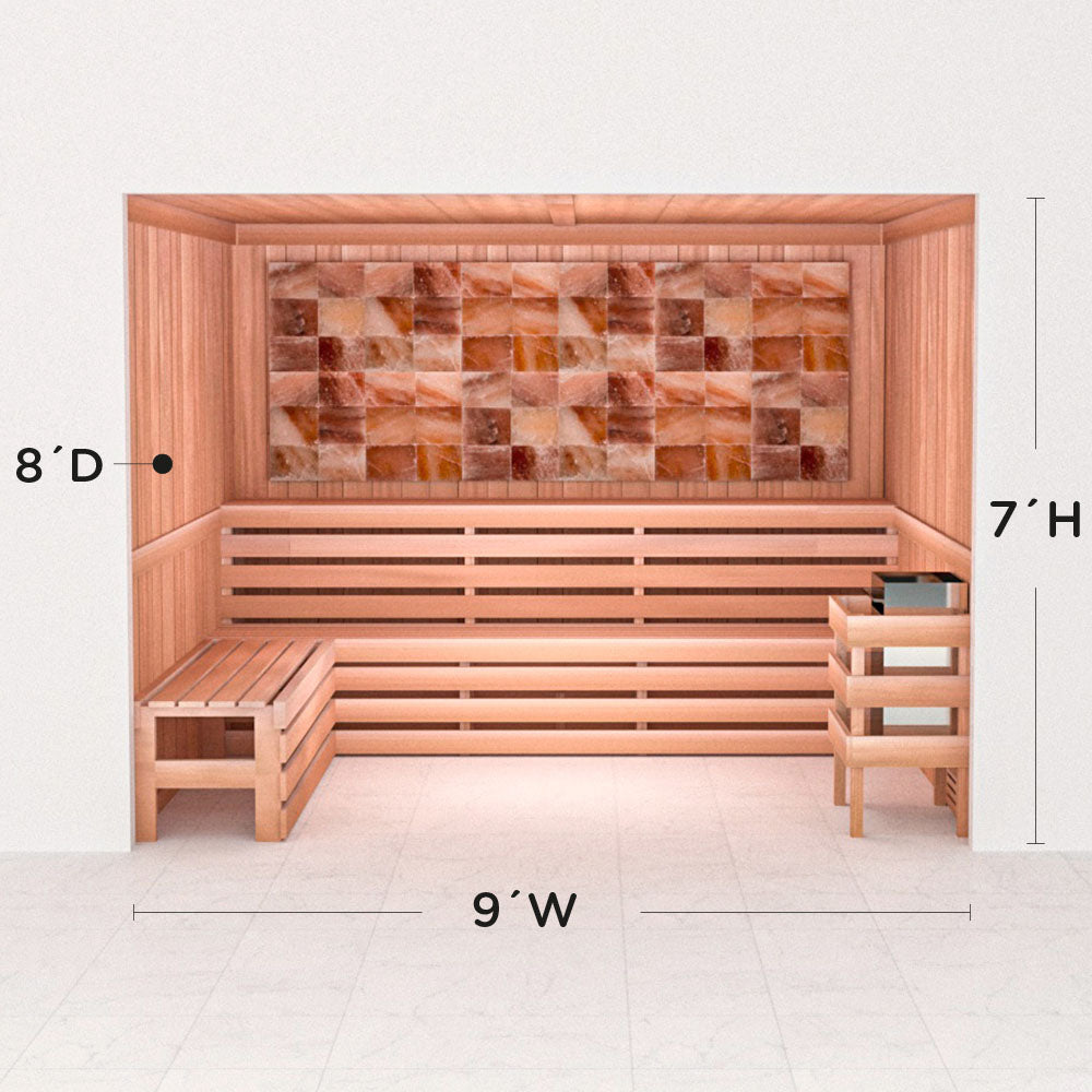 Precut Home Sauna Kit - Himalayan Salt Sauna - No Lighting