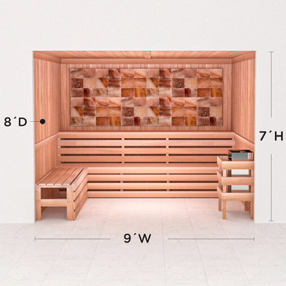 Precut Home Sauna Kit - Himalayan Salt Sauna - No Lighting