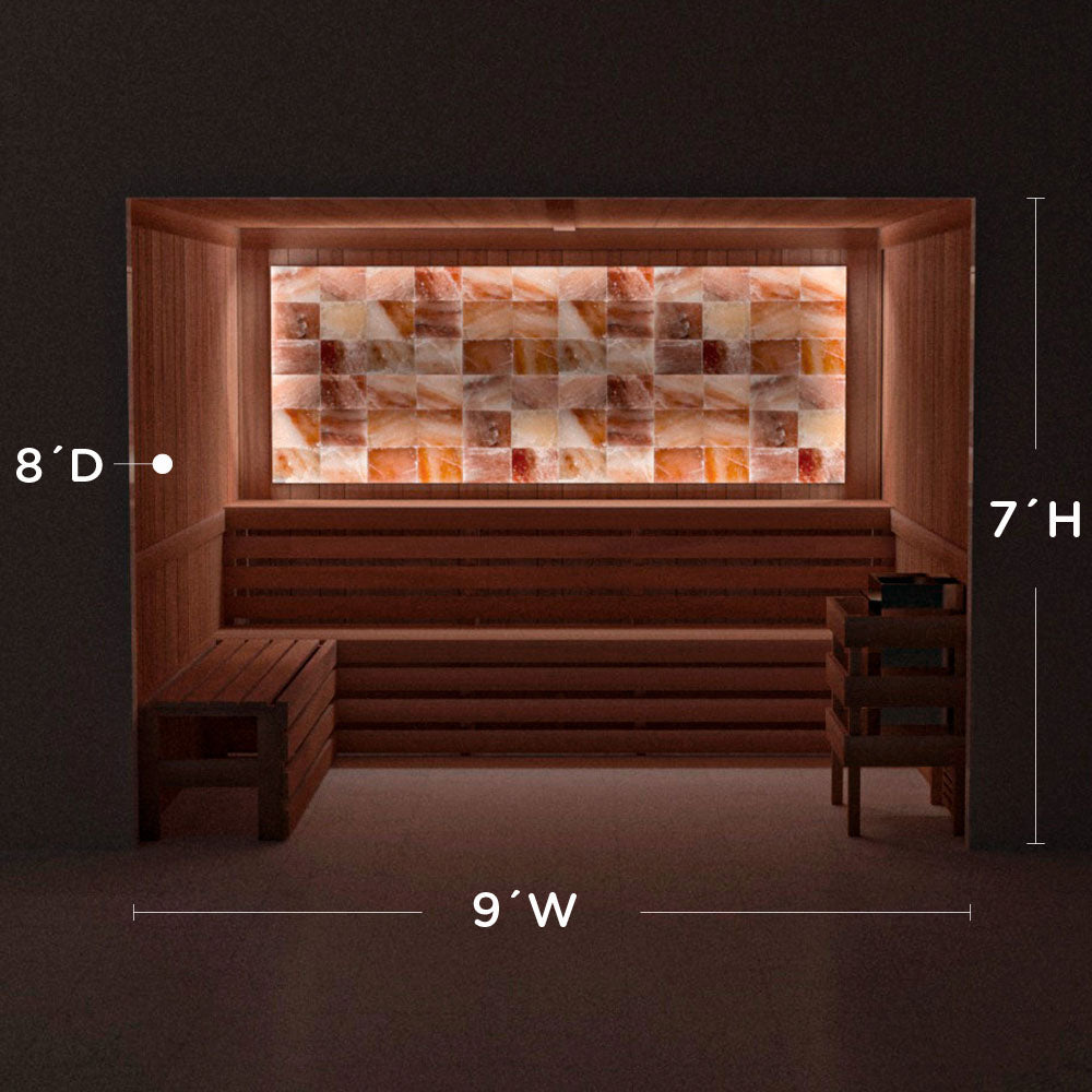 Himalayan Salt Home Sauna Kit Perimeter Lighting