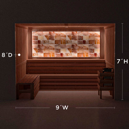 Himalayan Salt Home Sauna Kit Perimeter Lighting