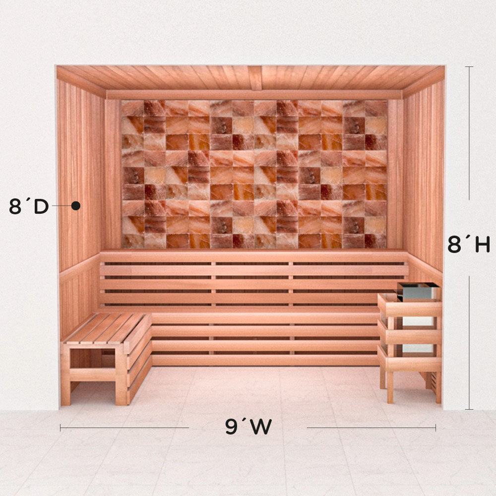 Precut Home Sauna Kit - Himalayan Salt Sauna - No Lighting