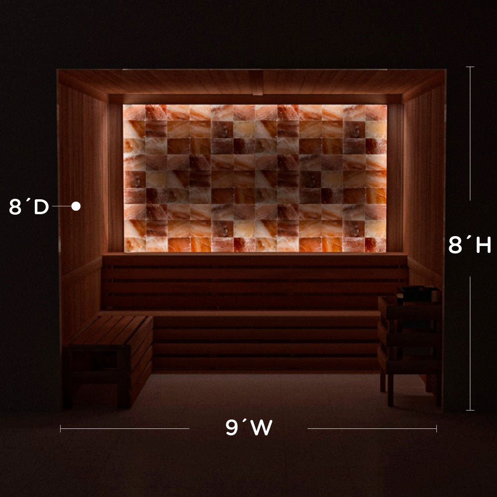 Himalayan Salt Home Sauna Kit Perimeter Lighting