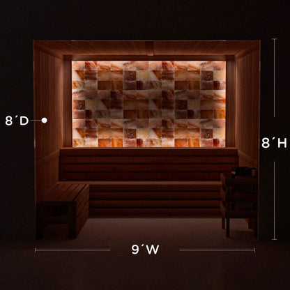 Himalayan Salt Home Sauna Kit Perimeter Lighting