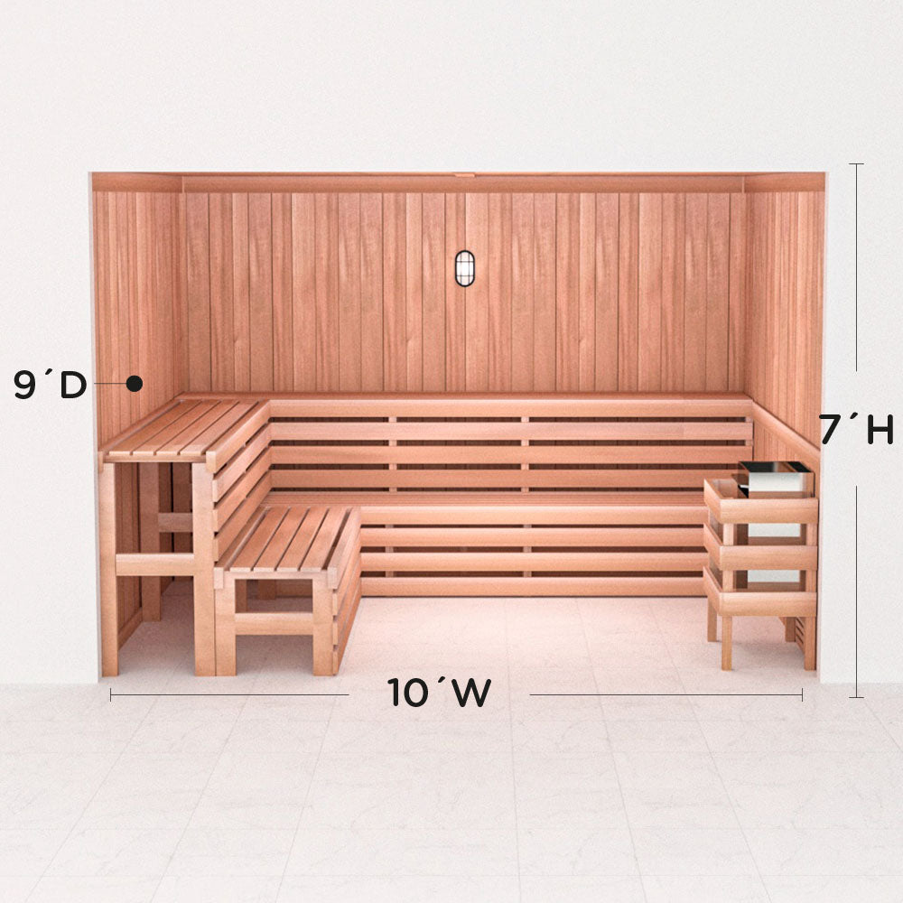 Precut Home Sauna Kit - by Scandia -  2 to 10 Person