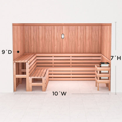 Precut Home Sauna Kit - by Scandia -  2 to 10 Person