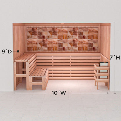 Precut Home Sauna Kit - Himalayan Salt Sauna - No Lighting