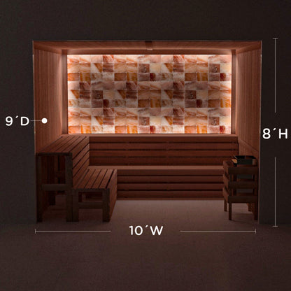 Himalayan Salt Home Sauna Kit Perimeter Lighting