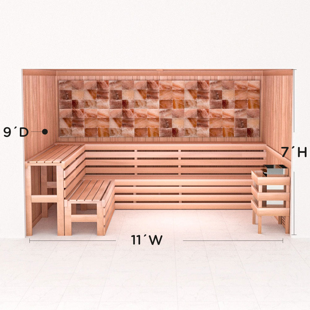 Precut Home Sauna Kit - Himalayan Salt Sauna - No Lighting