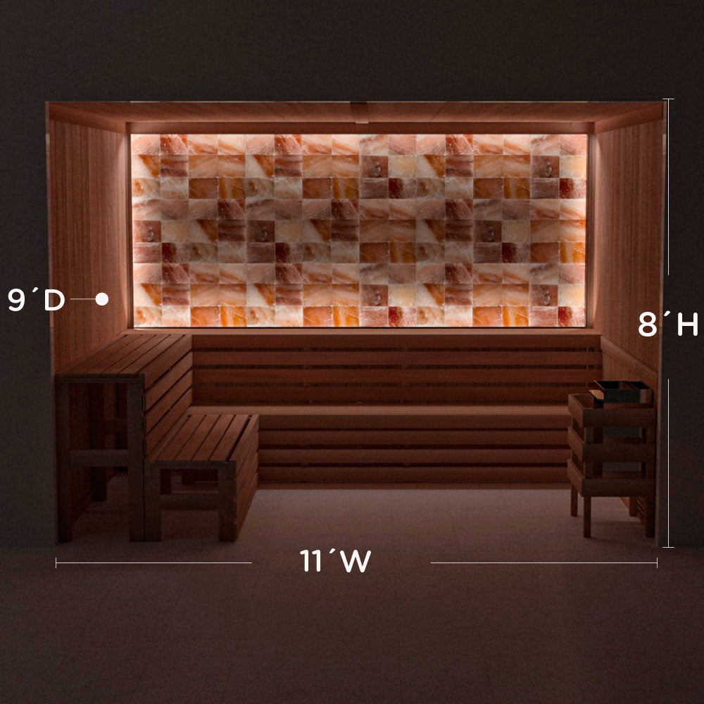 Himalayan Salt Home Sauna Kit Perimeter Lighting