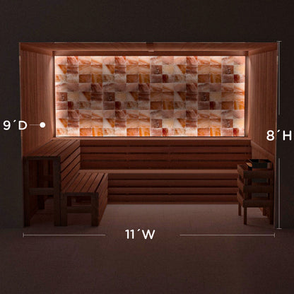 Himalayan Salt Home Sauna Kit Perimeter Lighting
